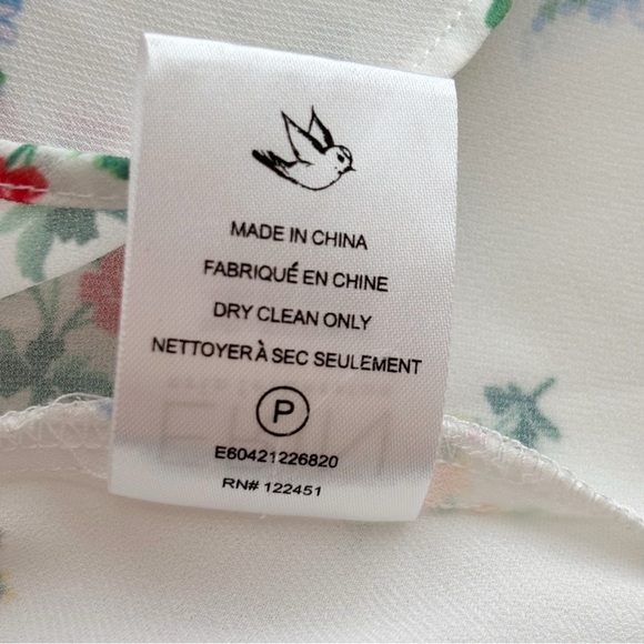 Erin Fetherston Octave Floral Blouse XS Anthropologie - Picture 9 of 10